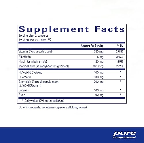 Miniatura 2 de Pure Encapsulations Hist Reset  Apoyo para la salud nasal y respiratoria*  120 cápsulas