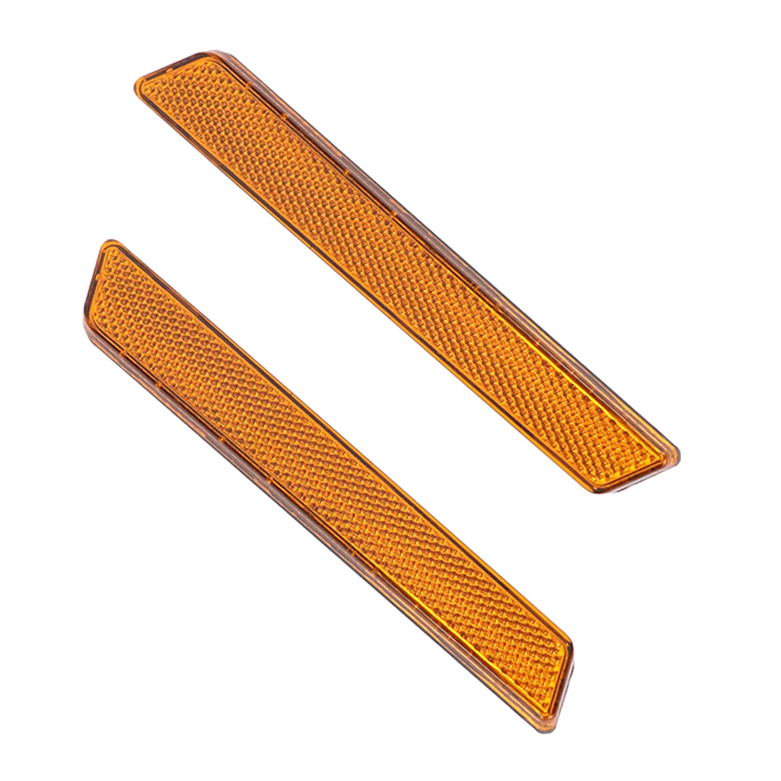 KOLEMOHard Saddlebag Reflector Inserts Latches Cover Reflector Stripe Saddle bag Side Visibility Compatible With Touring Street Glide Electra Glide Road Glide Road King 2014-2022 (Yellow)