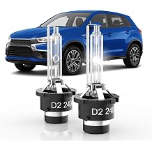 Fit for 2009-2017 Mitsubishi Outlander Sport Lancer D2S HID Xenon Headlight Bulbs, 350% Brightness, Low Beam Light Bulb, 6000K Cool Bright White, Plug-N-Play, of 2