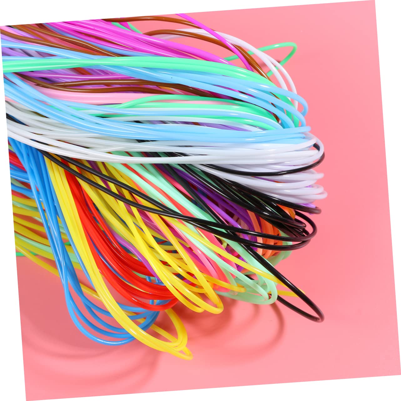 PVC Kordel 1, 8mm 400 Stück Buntes Bastelgarn für Selbstgemacht Projekte