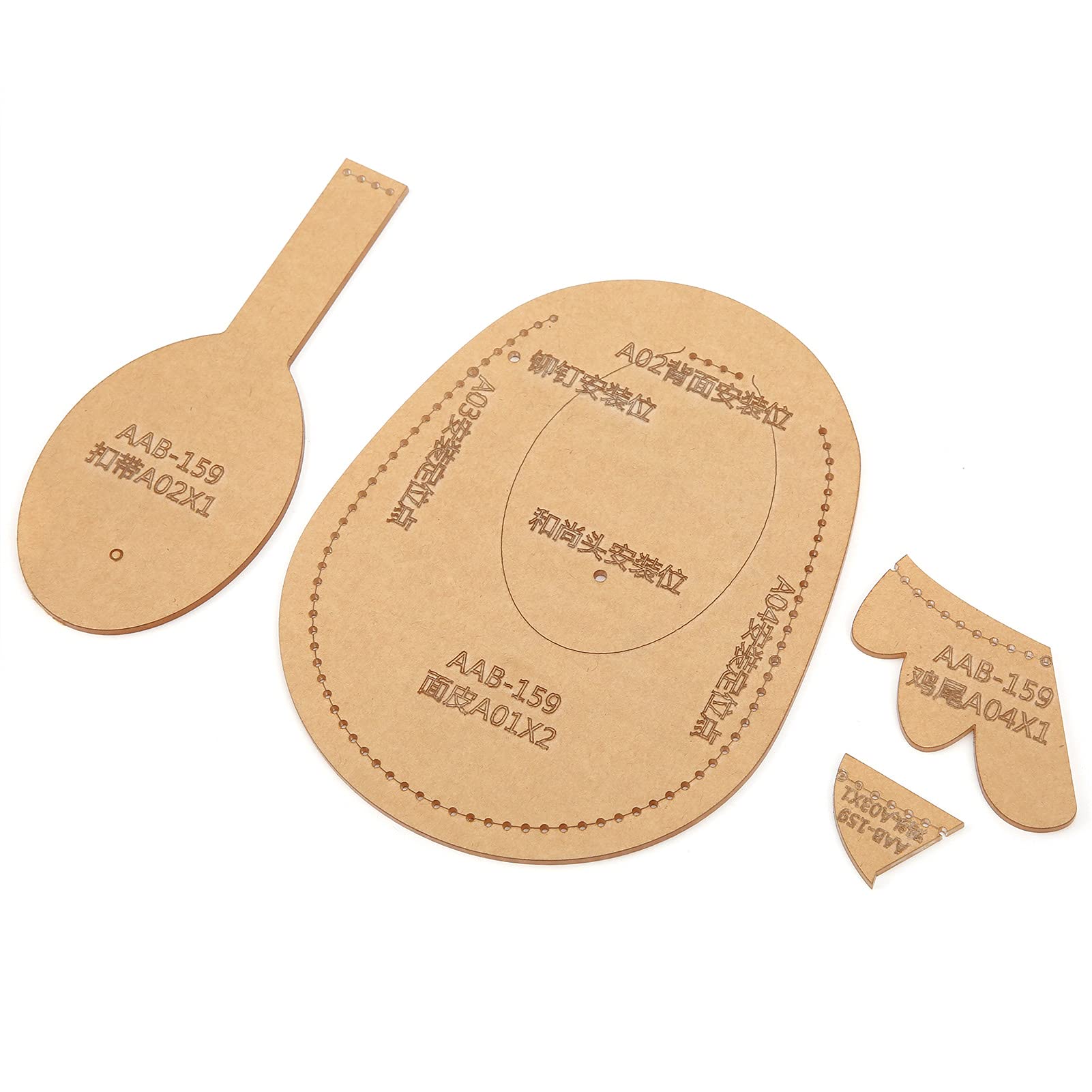 DIY Wallet Leather Acrylic Templates, Multifunctional Wallet Template Leather Craft Accessories for DIY Leather Crafts for Wallet for Fridends