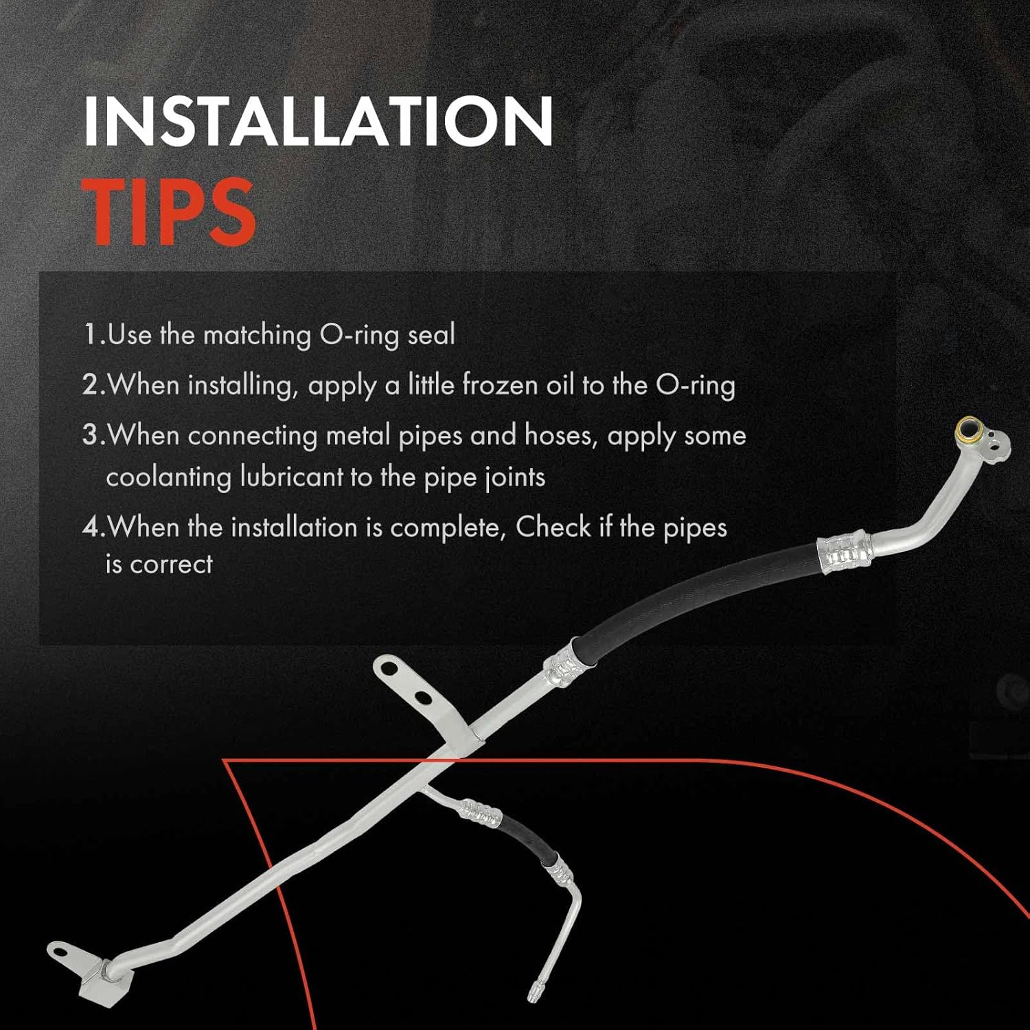 A-Premium A/C Suction Hose Assembly Compatible with BMW 535i 2010-2016, 535i GT 2010-2017, 535i GT xDrive 2011-2017, 535i xDrive 2010-2016, 740i 2011-1012, 740Li 2011-2012, 3.0L, Compressor to Evap