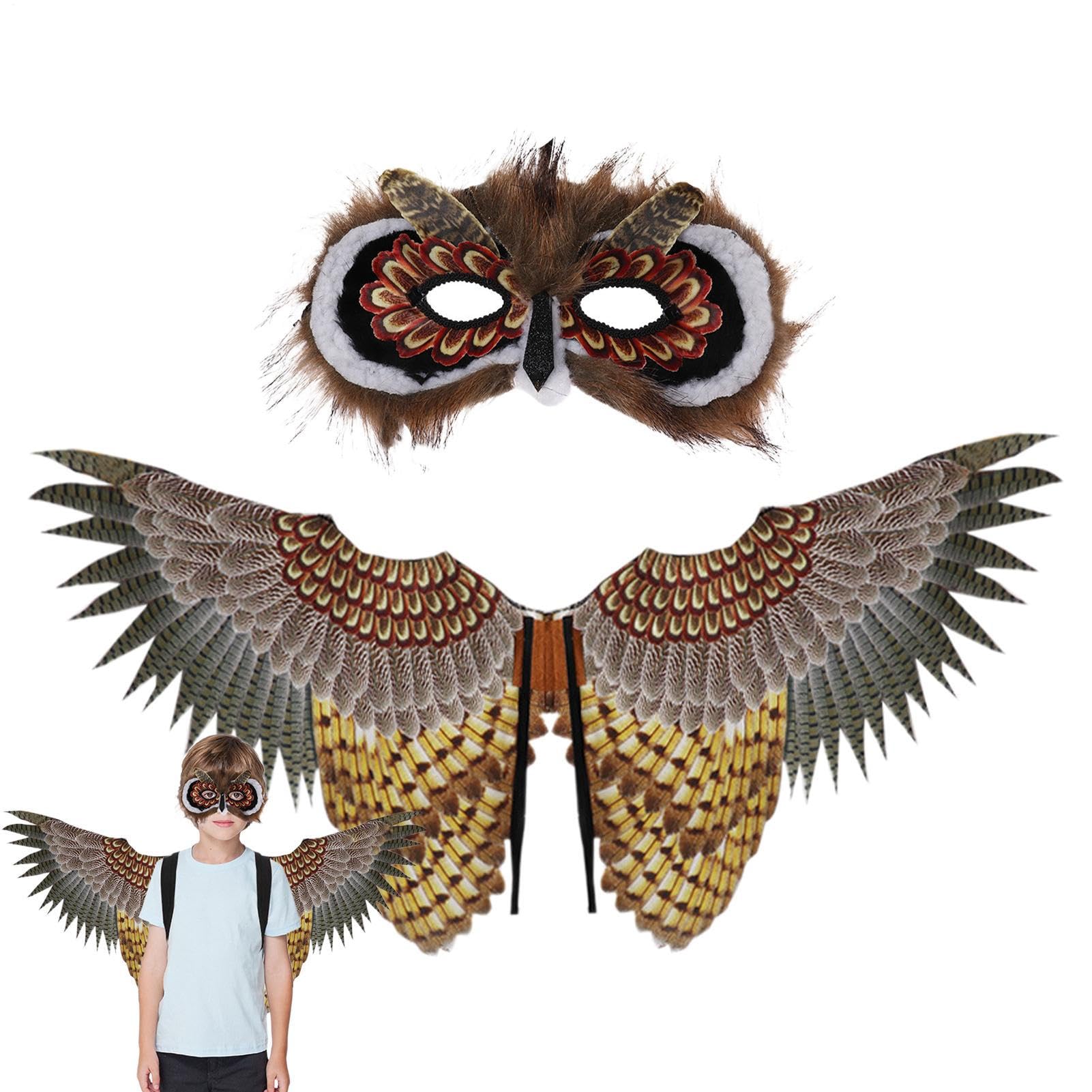 Costume con da Gufo per Bambini Accessorio Costume Halloween Tema | Costume Da Festa Gufo Masquerade Cosplay Carnevale Giochi di Ruolo Feste Spettacoli Raduni all'Aperto