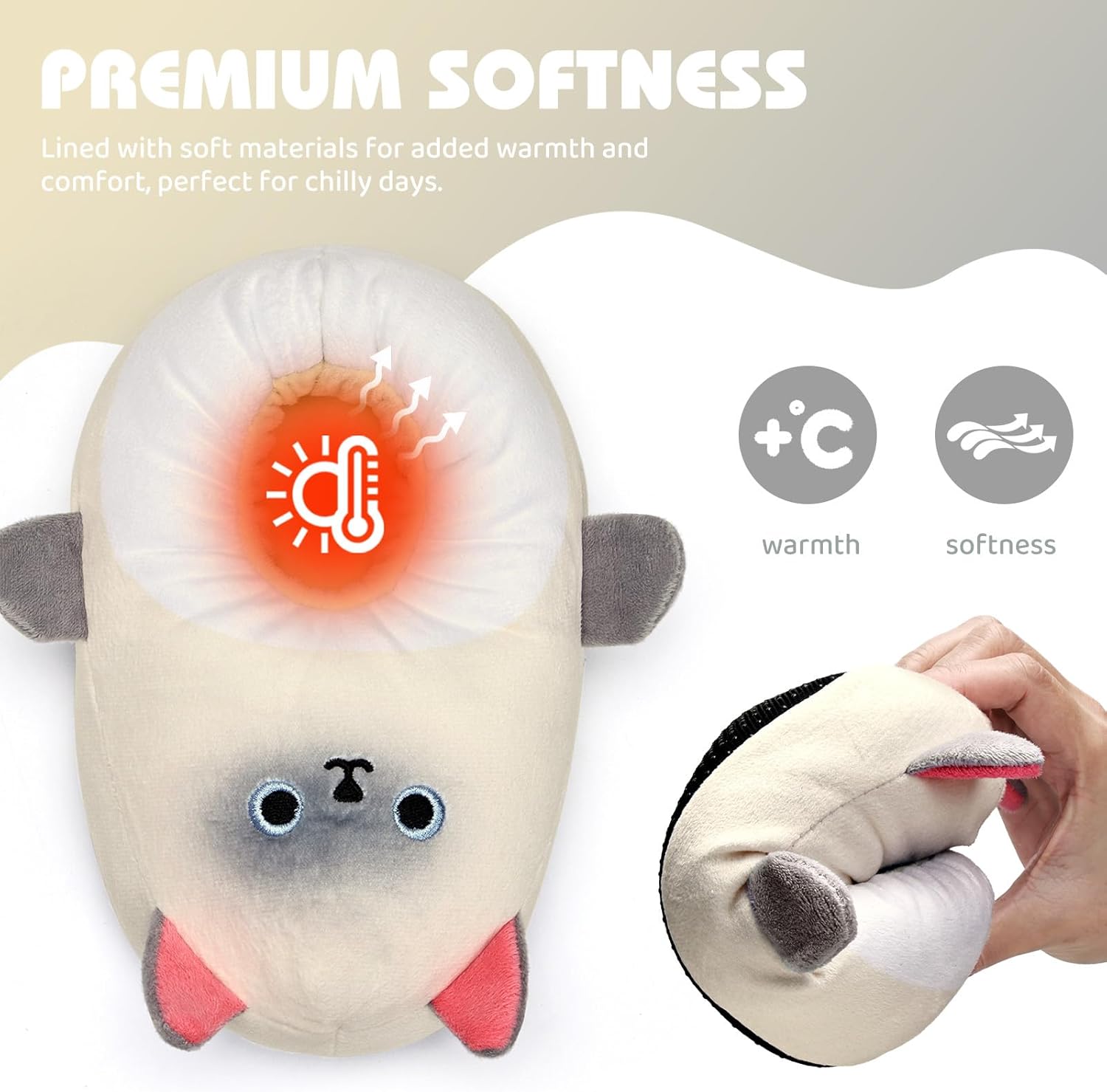 IceUnicorn Toddler Slippers Kids Cute Funny Animal House Shoes Girls Boys Christmas Plush Bedroom Indoor Slipper Washable - Image 5