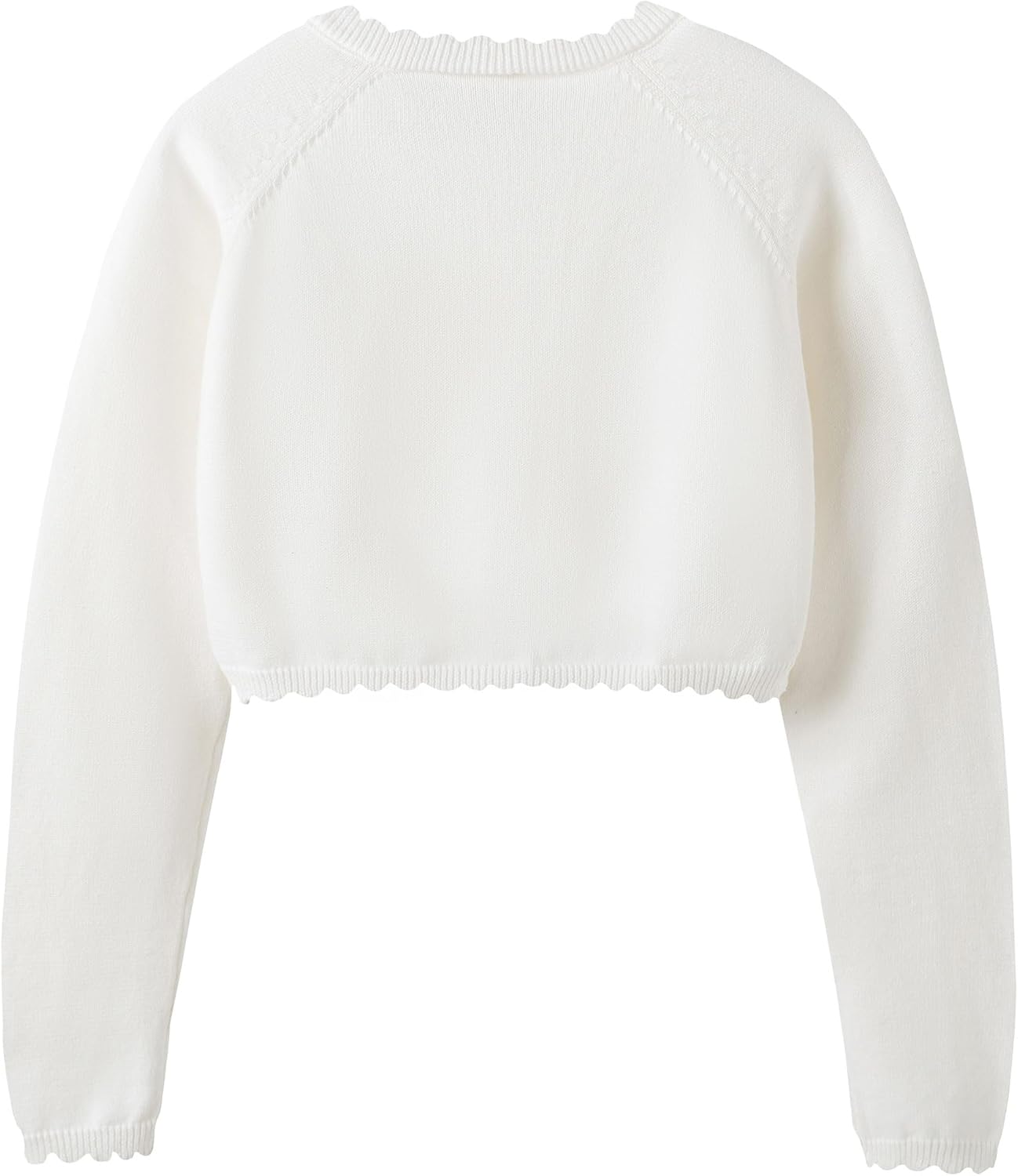 Girls Cardigan Sweater Long Sleeve Uniform Cropped Cardigan Casual Kids Cardigan for Little Girls - Image 2
