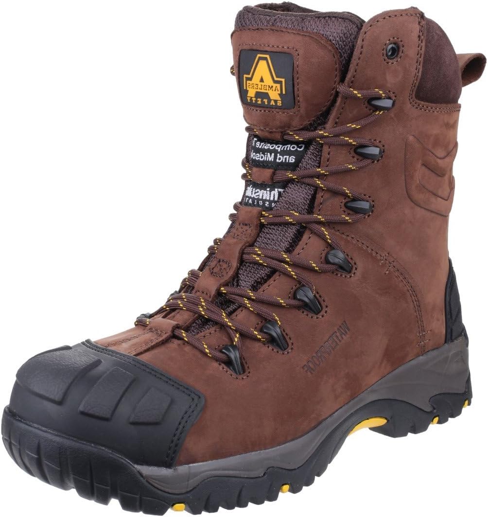Amblers Safety AS995 Pillar Mens Leather Waterproof Safety Boots Brown