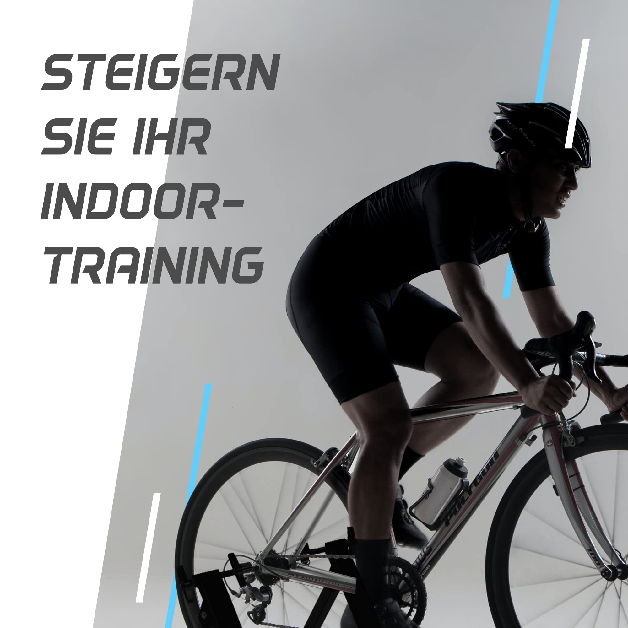 Turbo Trainer Magnetisch - variabler Widerstand Indoor Heimtrainer für Straße und Mountainbike