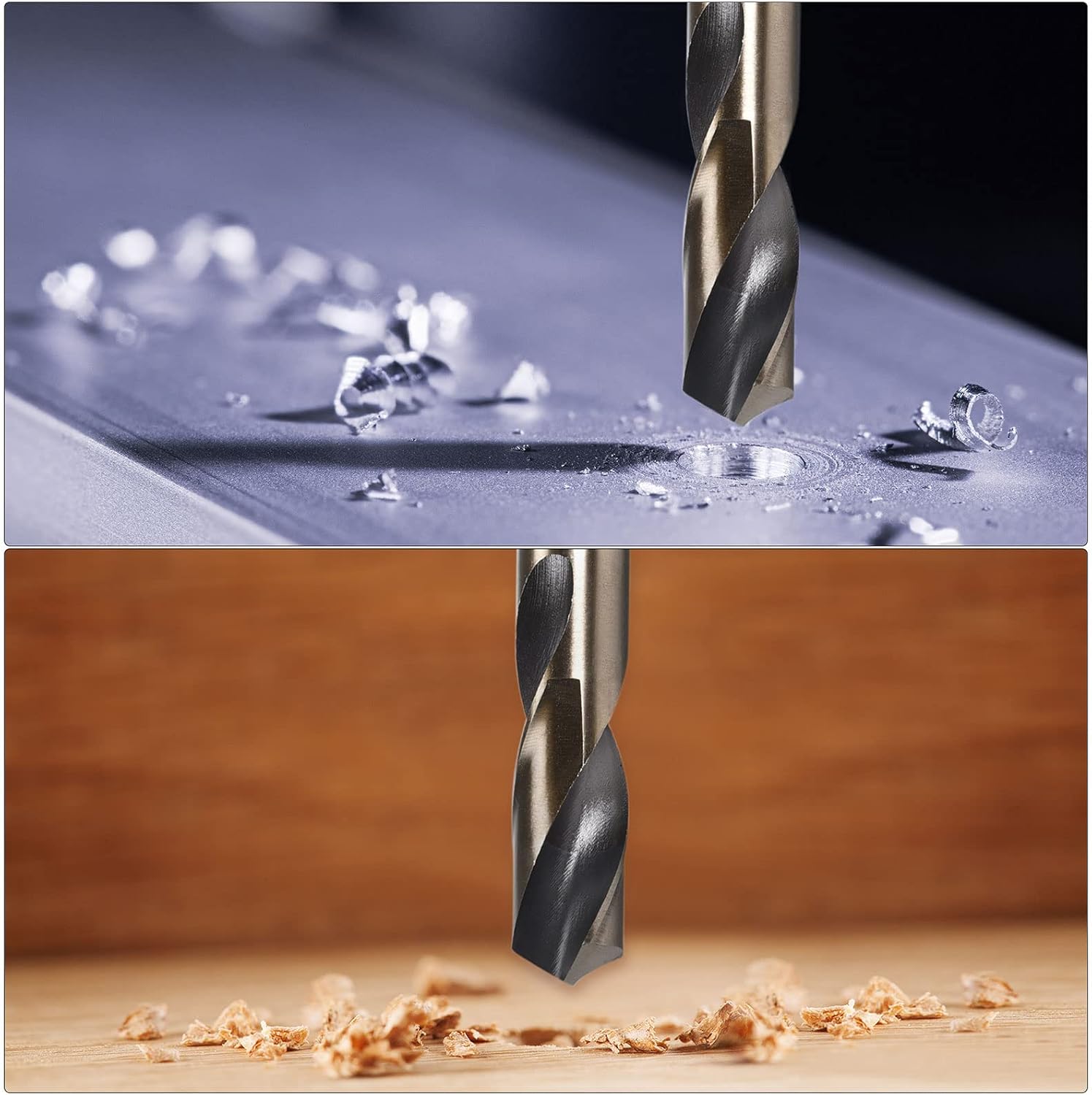 uxcell 1 Pair Metric Hand Tap M12 Thread 1.5 Pitch 4 Straight Flutes H2 Alloy Tool Steel,Straight Shank Twist Drill Bits 10.5mm HSS 4341 with 10.5mm Shank