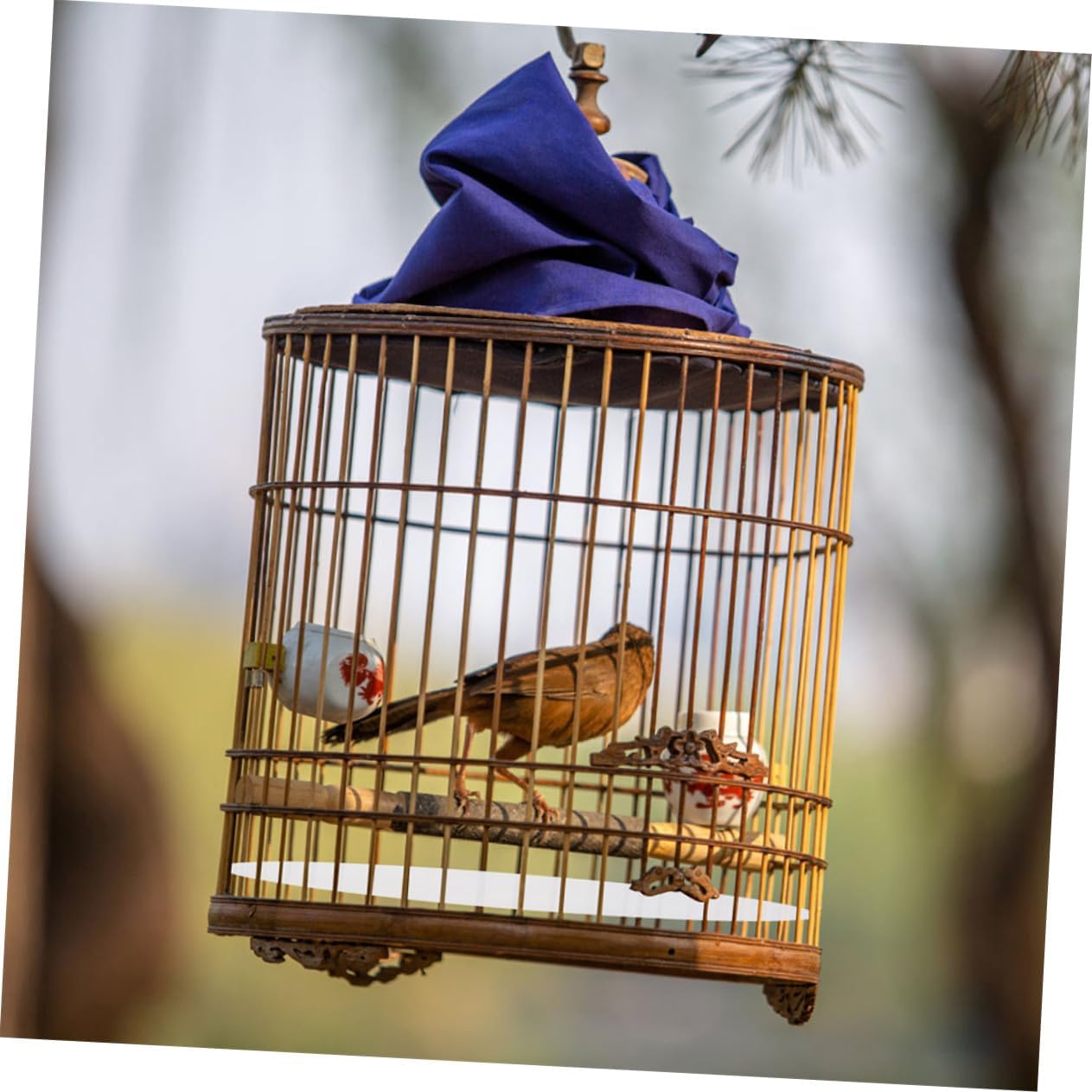Milisten 100sheets Disposable Bird Cage Liner Pads Absorbent Pet Cage Paper for Easy Cleanup Thickened Fecal Tray Mats