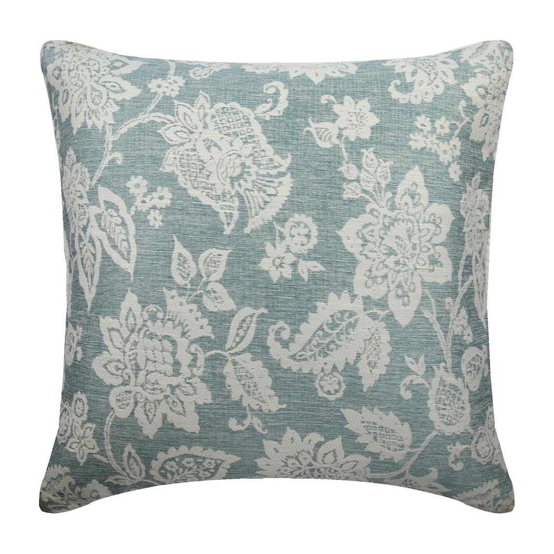Housse D'oreiller Vintage 'Home Sweet Home' – Broderie Fait Main Sur Lin, Fleurie, 18x18