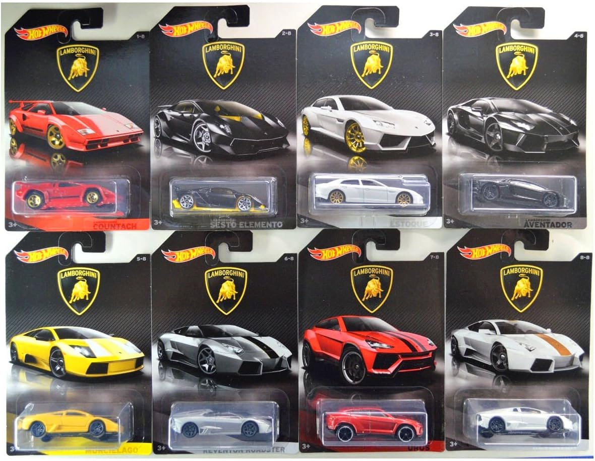 2017 Lamborghini Bundle of 8 Die-Cast Vehicles 1:64 Scale