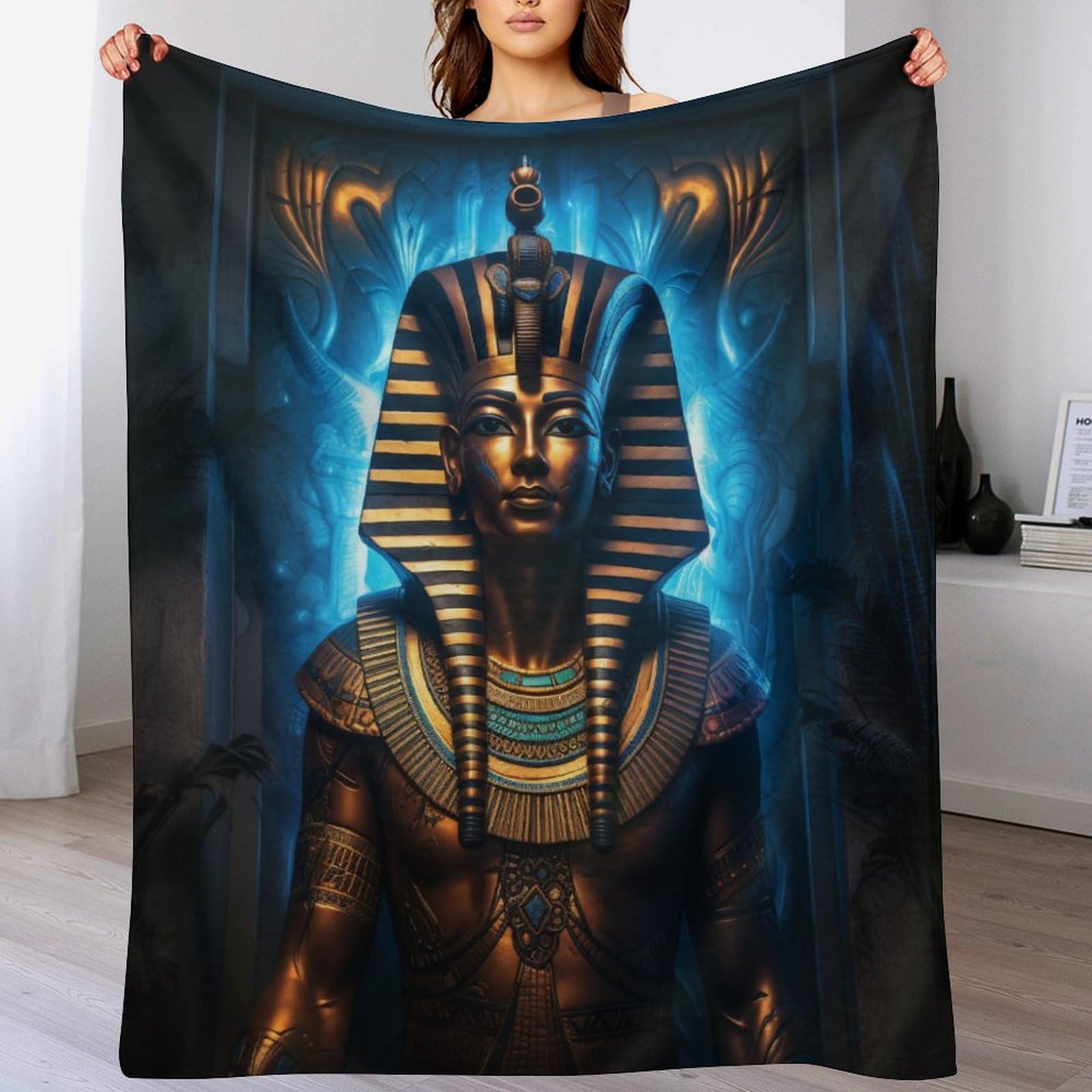 Couverture canapé Pharaon égyptien chaude et décorative pour salon chic