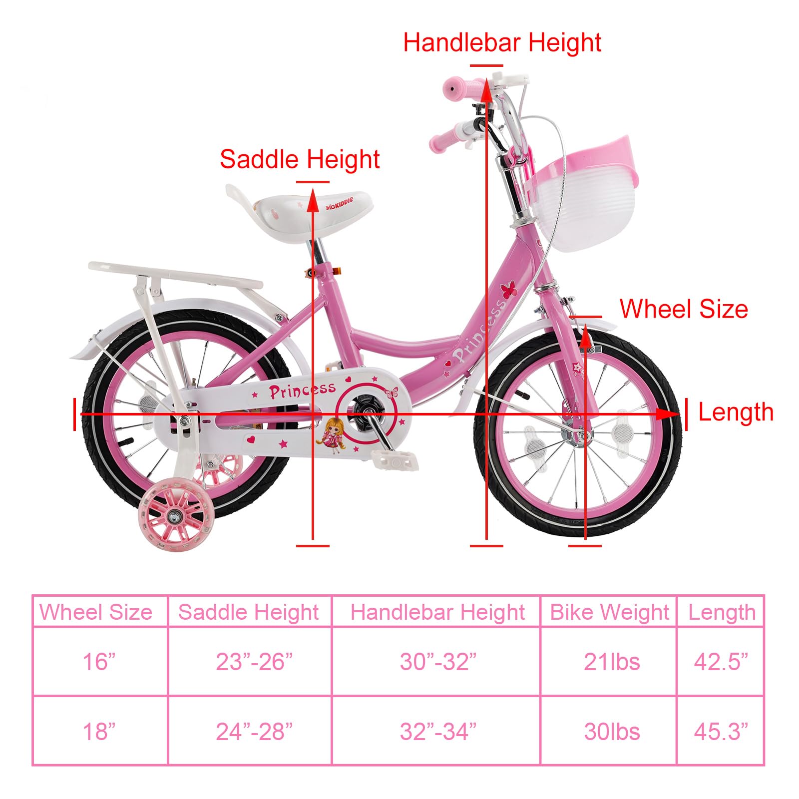 子供用自転車 18インチ レッド/ホワイト 補助輪付き　取りに来られる方 Amazon | Artudatech 自転車 子供 18インチ 子供用自転車 18インチ