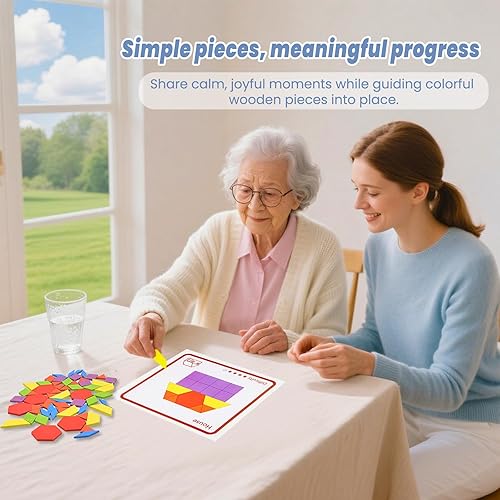 Miniatura 2 de Actividades de demencia para personas mayores, juego de memoria de rompecabezas de madera para ancianos, productos de Alzheimer para ancianos,