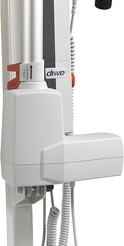 Miniatura 12 de Drive Medical Elevador eléctrico médico bariátrico del paciente 13244 con la batería recargable y la cuna de seis puntos, blanco