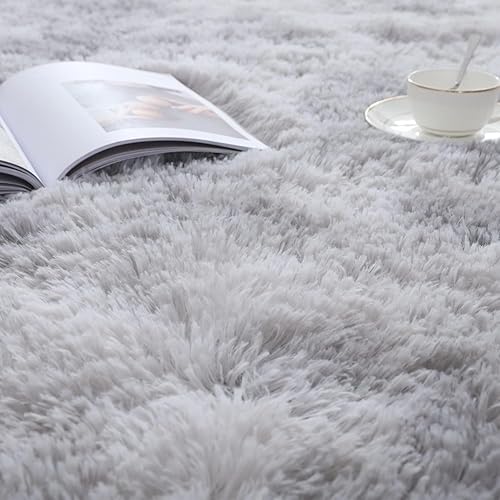 Miniatura 120 de Vafodo Alfombras de área para dormitorio esponjoso, alfombra de sala de estar, 9 x 12 pies, suave y esponjosa, alfombra de área rosa sólido