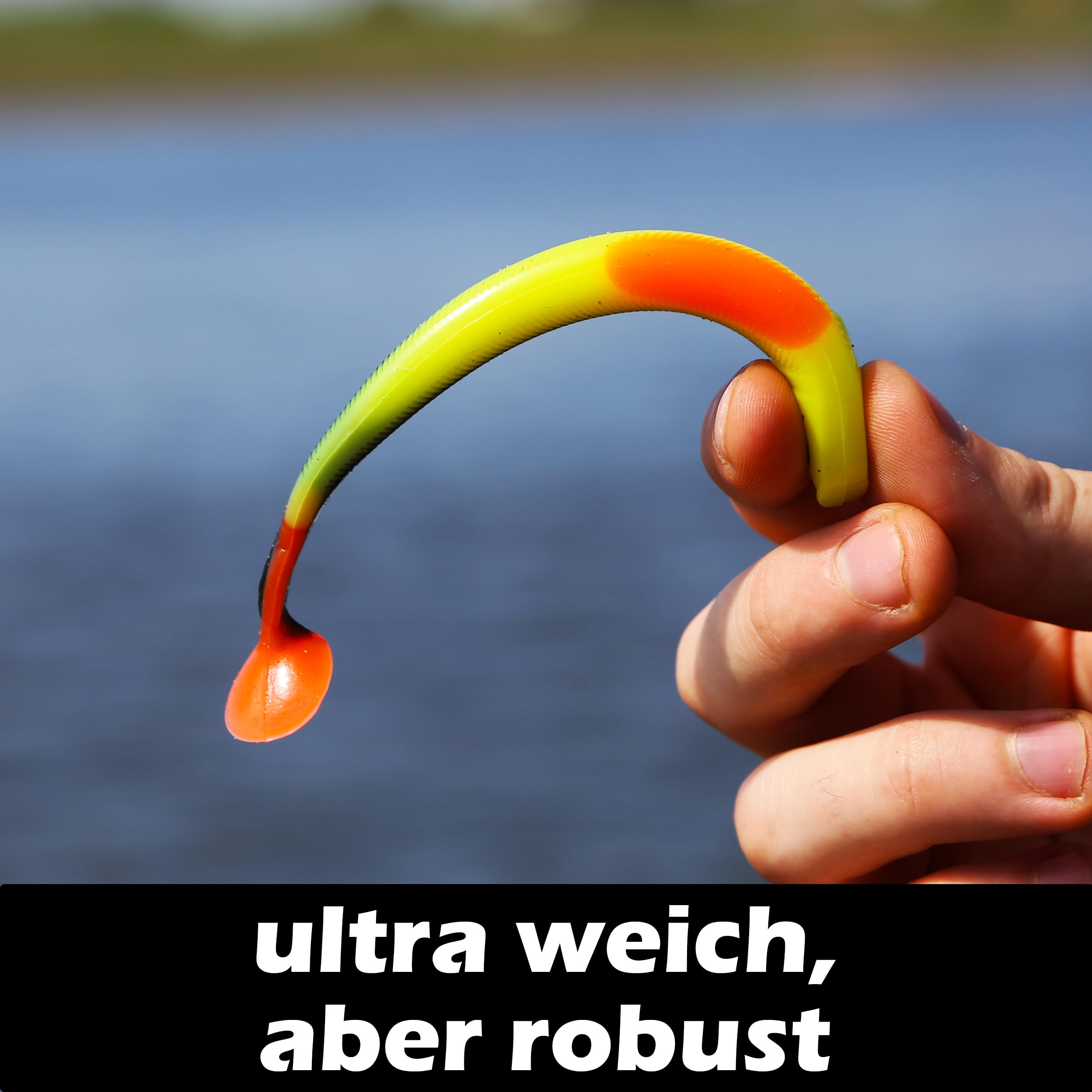 Paradox Fishing Gumowe ryby 7,5 cm, 10 cm, 13 cm, przynęta na sandacze, gumowe ryby, zestaw przynęt na okonie - idealna do okoni i sandaczy