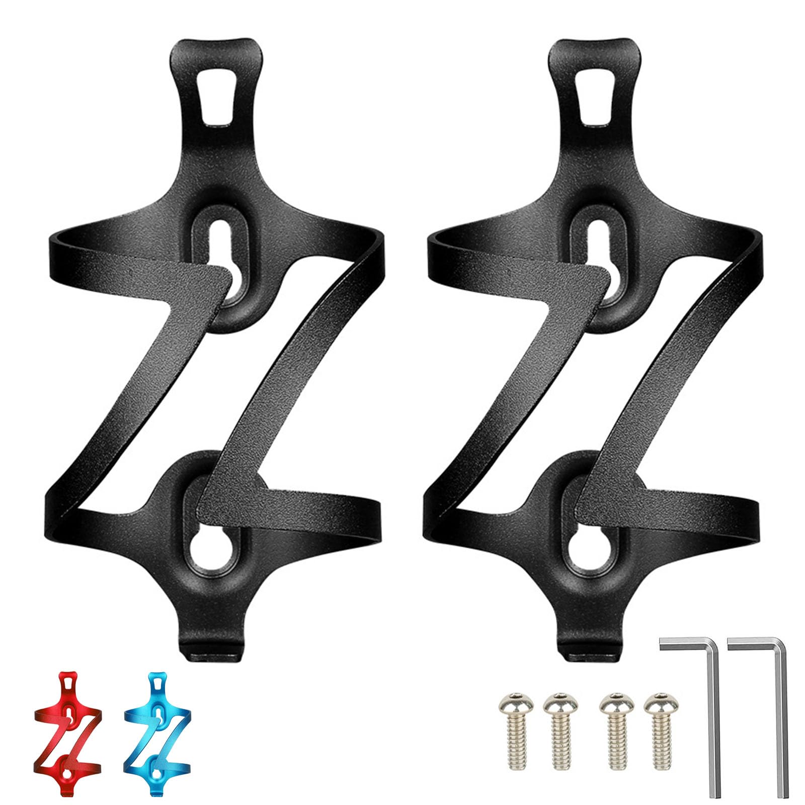 aiGear Flaschenhalter Fahrrad | 2er Pack (7-9cm Verstellbar)