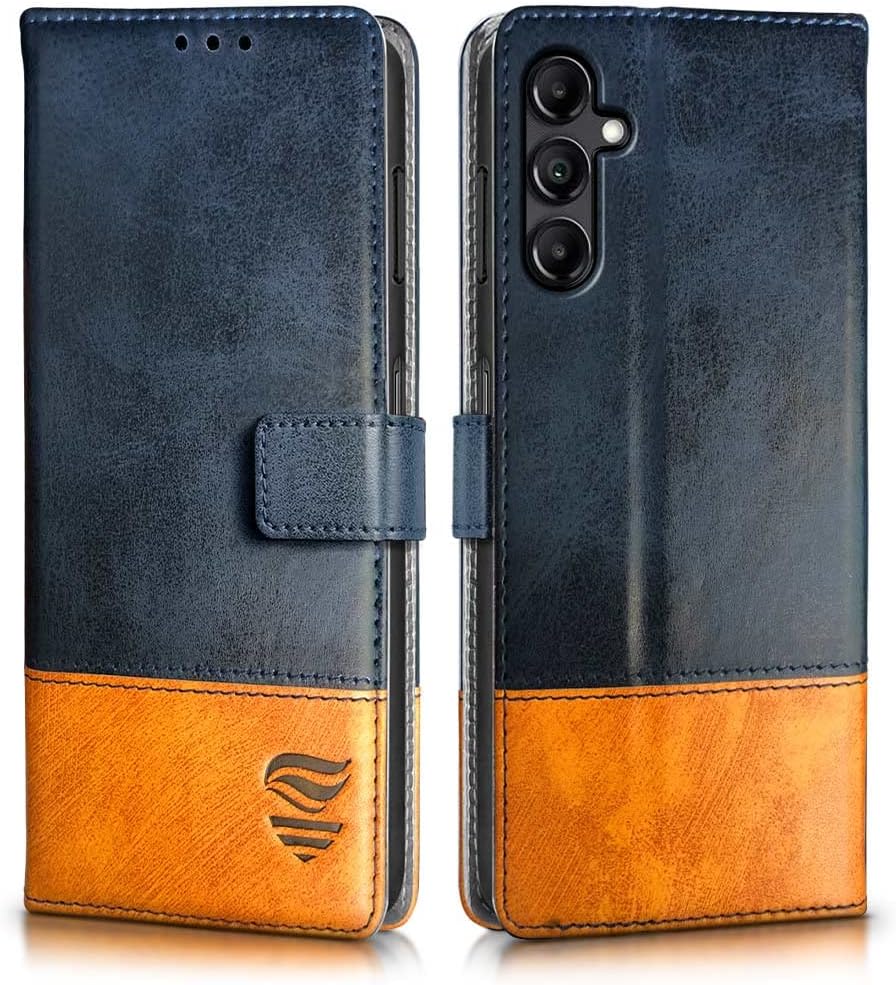 FLIPPED Vegan Leather Flip Case Back Cover for Samsung Galaxy M14 5G