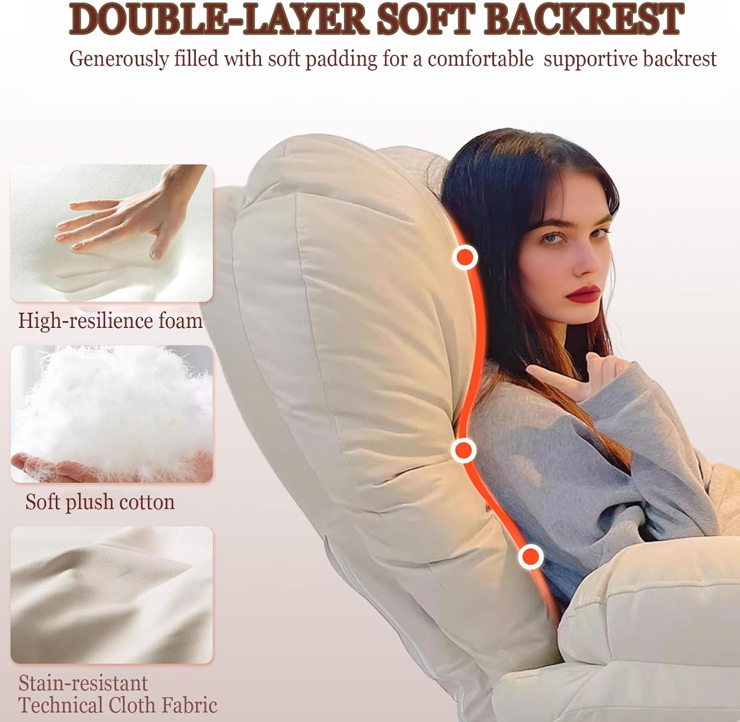 Lazy sofa Office Desk Chair, Big and Tall Executive Office Chair with Foot Rest and Lumbar Support, High Back Leather Swivel chair Home Office Armchair for Adult Working Study 1 C
