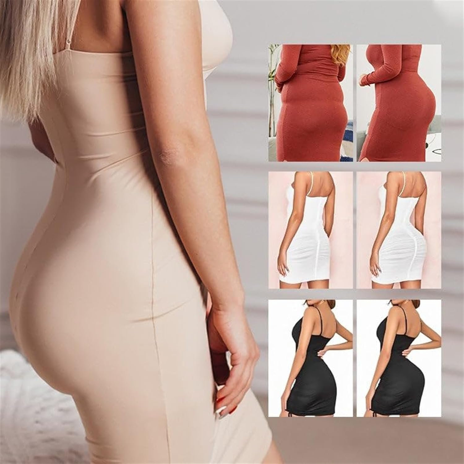 Latex False Buttocks Square Angle Underwear, Women's Padded Hip Lifting Shapewear, Latex Fake Butt Boxer Briefs