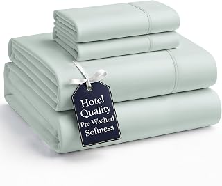 Casa Platino Full Bed Sheet Set Mineral - Pre-Washed Ultra Soft Breathable Microfiber Deep Pocket Sheets 15 Inch Fit