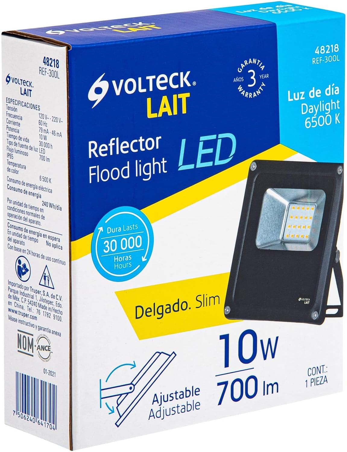 Slim LED reflector, 10 W