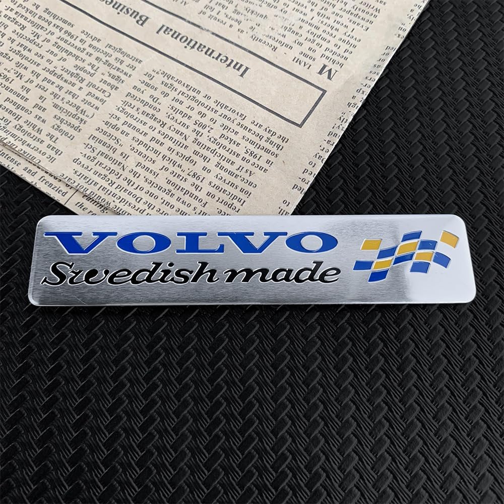 Badge De Calandre Voiture '356 Outlaw Road Course' - 3.5 Pouces, Nickelé, D'occasion Avec Vis