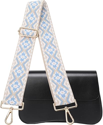 Miniatura 5 de Correas cruzadas de repuesto para bolso, correa ajustable para bolsos, correa de hombro ancha para mujeres y monederos de guitarra