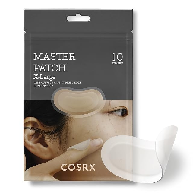 COSRX Master Patch Intensive Oval-Shaped Hydrocolloid Pimple Patch with Tea Tree Oil Salicylic Acid Quick Easy Blemish Zit