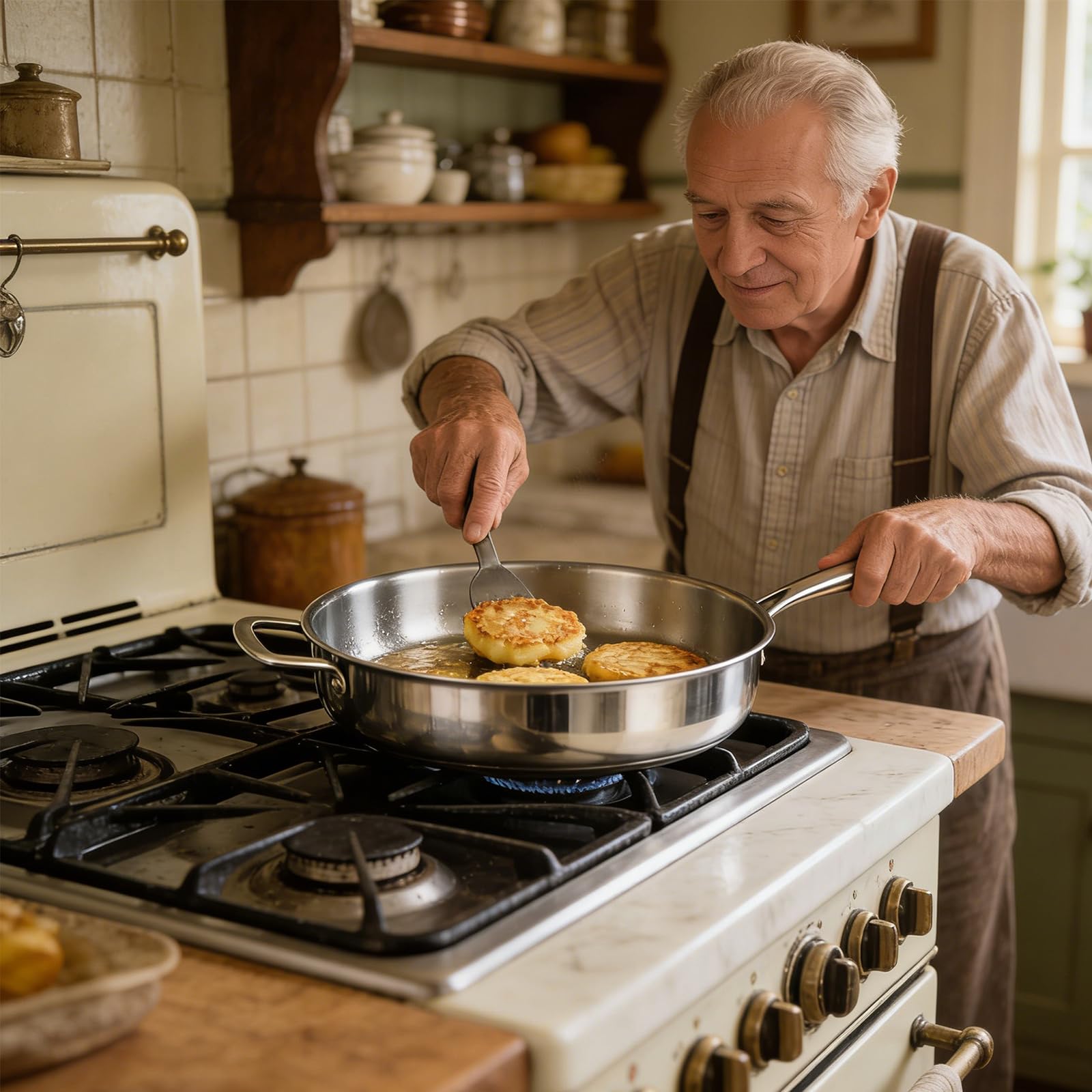 Pentola Cottura in Acciaio Inossidabile qualità a 3 Strati Che fornisce Calore Uniforme per Attrezzature da Cucina per Uso Domestico e Professionale