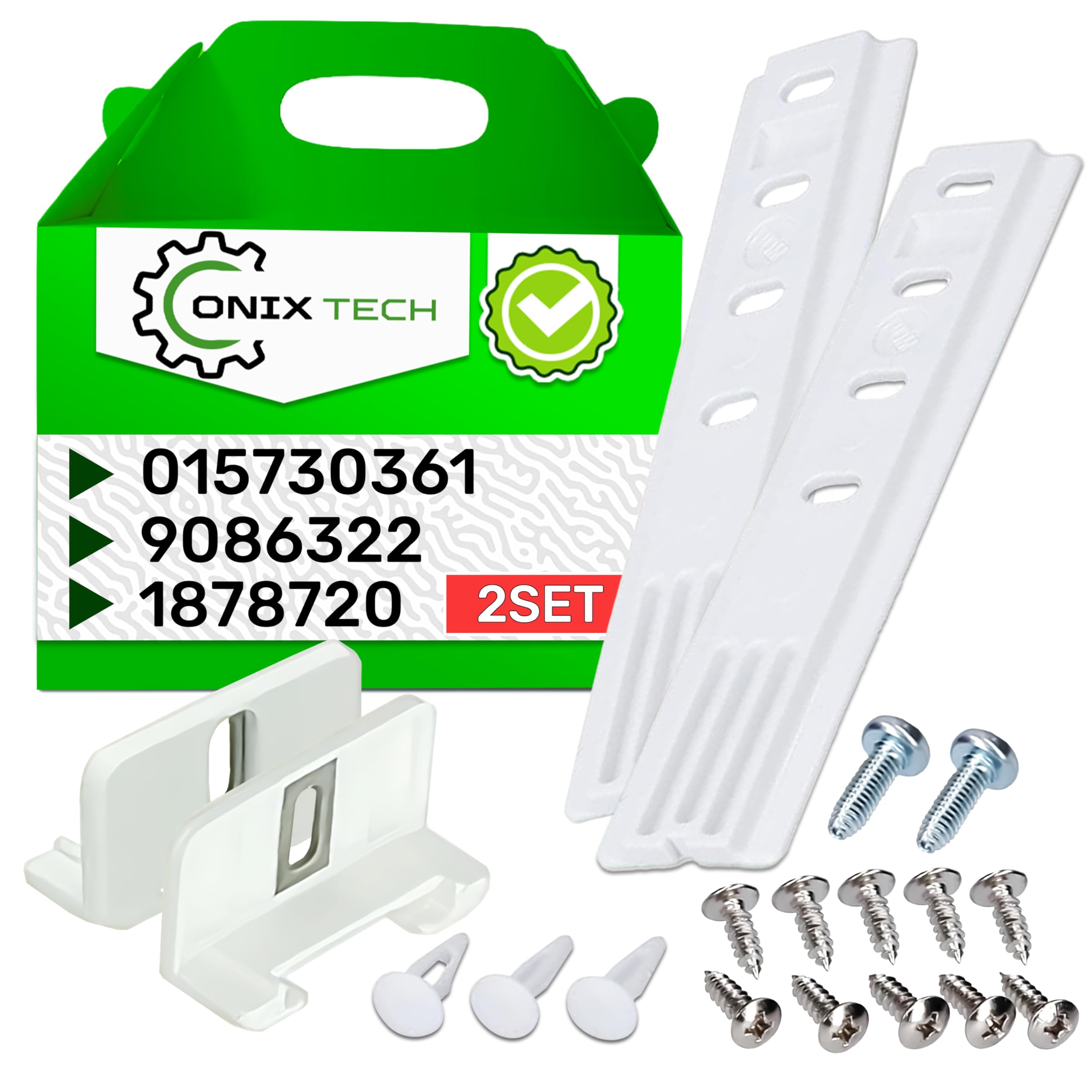 Kit Montaggio Guida Porta Frigorifero Incasso - ONIX TECH Per Liebherr, Miele, Smeg - Foto 2