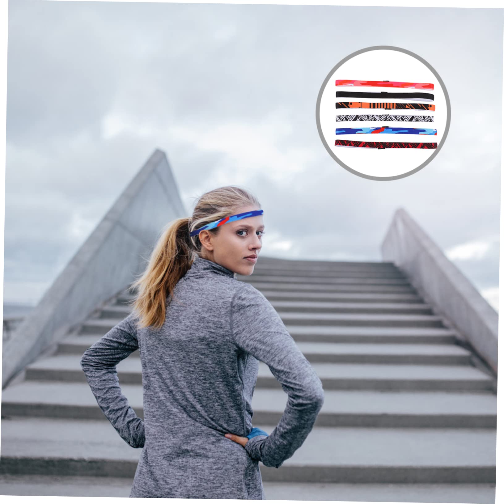 ABOOFAN 30stücke Slim Sport Haarbänder rutschfeste Schweißabsorbierende Stirnbänder Für Yoga Laufen Fitness Buntes Design Für Jeden Anlass Bequem Und Vielseitig