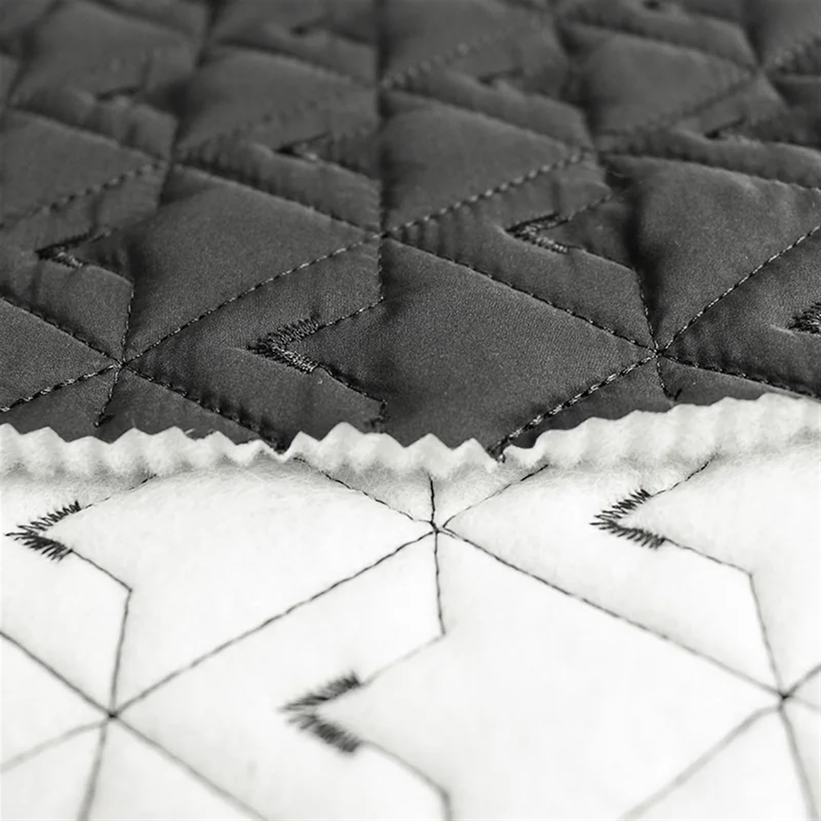 Tejido acolchado de algodón, Tela de algodón acolchada, color negro, varios tamaños(200x145cm)
