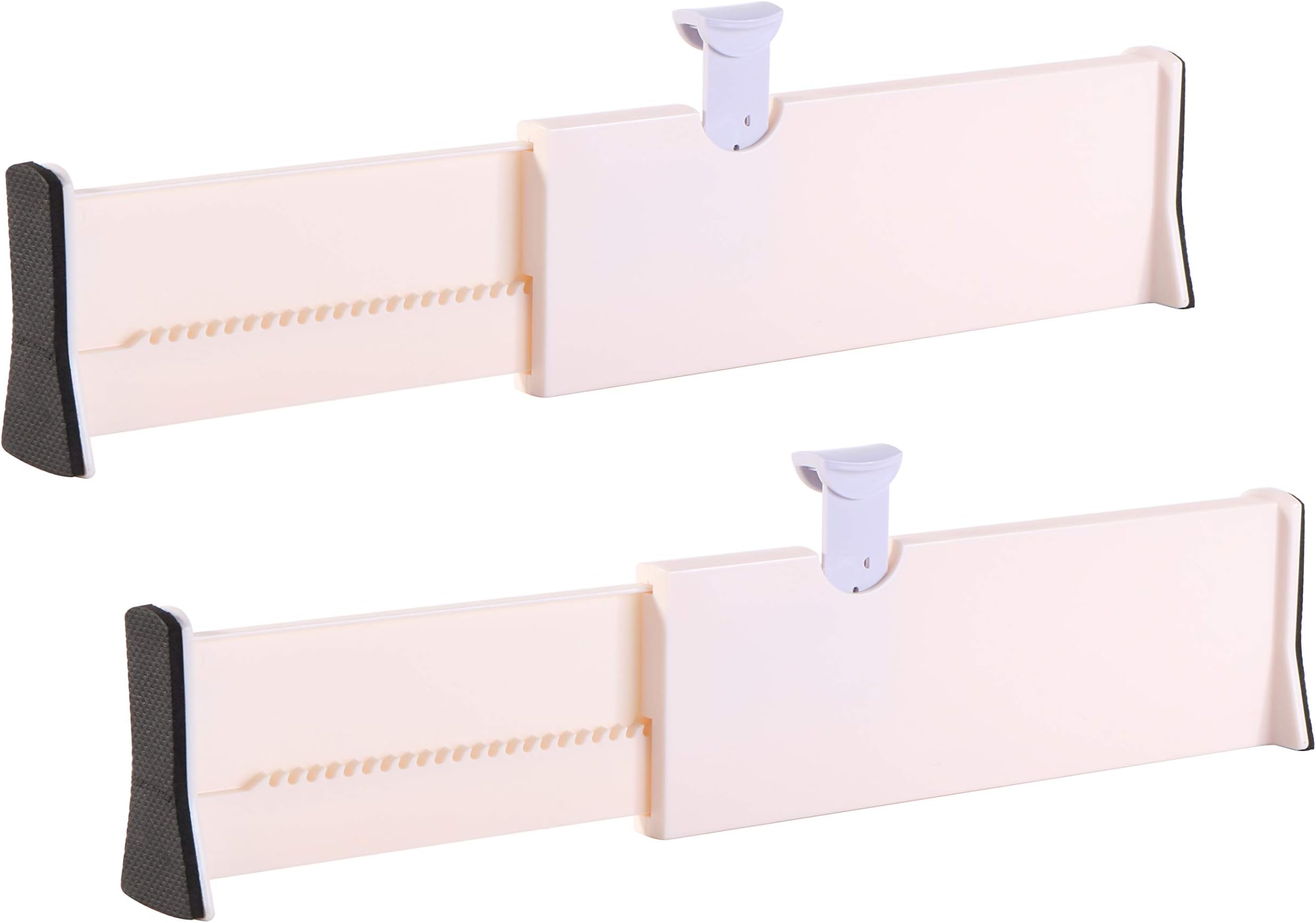 PENGKE 2 pack Deep Drawer Dividers,4 Inch High, Expandable from 11-17 Inches,Dresser Drawer Organizers,Adjustable Drawer Organization Separators for Kitchen,Bedroom,Bathroom or Offic,Drawer,