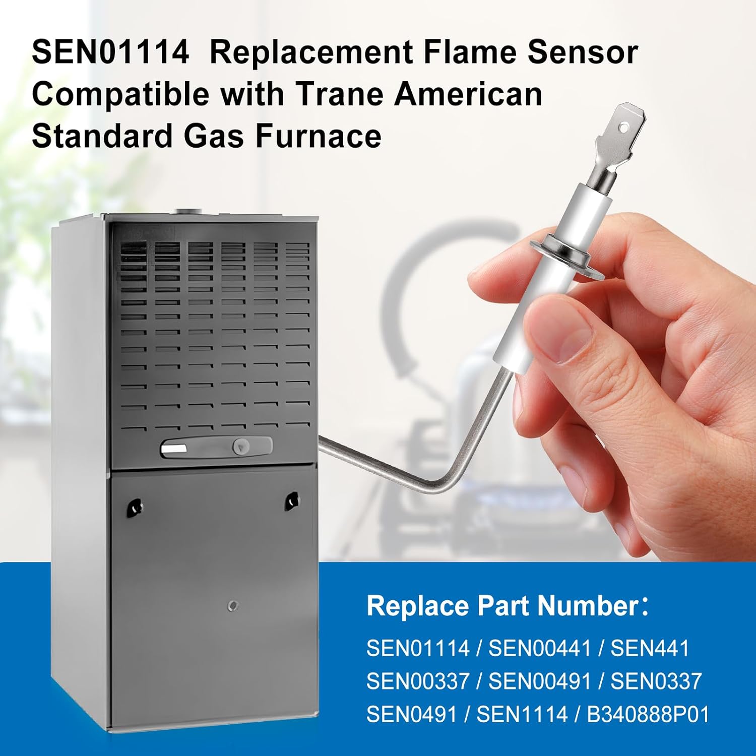 Into The Furnace Exact Replacement SEN01114 Furnace Flame Sensor
