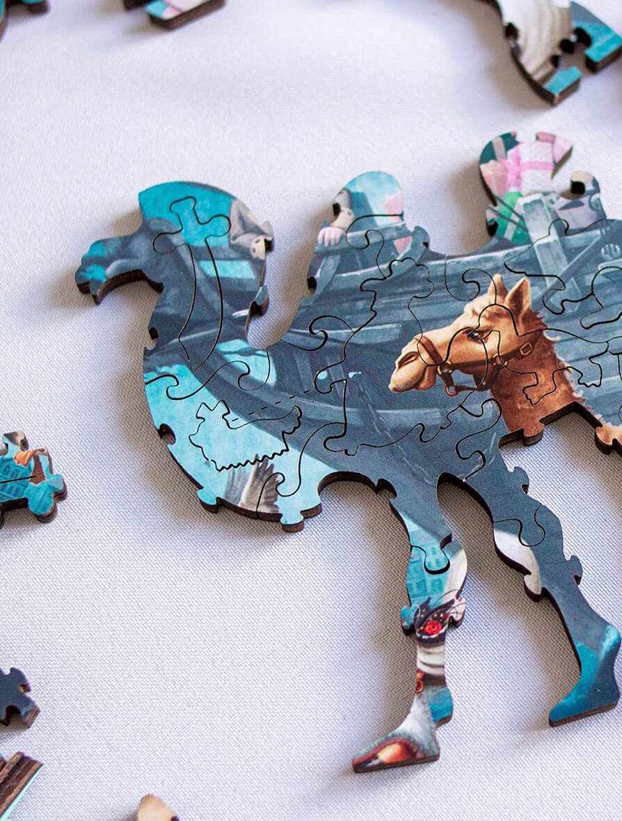 Holzpuzzle Für Erwachsene – 200+ Teile, 29x29 Cm, Mit Holzbox, Drachen-Motiv – Für Dekoration & Entspannung