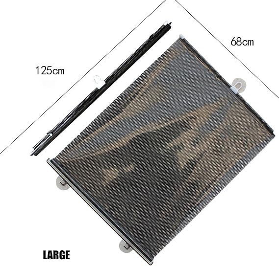Car Windshield Sun Shade for Mercedes Benz GLE 43 53 63 63S, Car Automatic Retractable Sunshade Windshield Sun Block Visor Shade Curtain Sun, Glare Protection Accessories, C Large