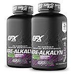 EFX Sports Kre-Alkalyn EFX | pH Correct Creatine Monohydrate Pill Supplement | Vegan Friendly | Strength & Muscle Growth | 90 Servings, 180 Veggie Capsules (Pack of 2)