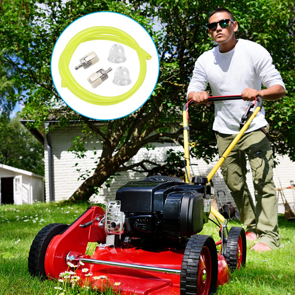 SneiDr Universal Fuel Line Hose Pipe with Fuel Filter and Primer Bulbs