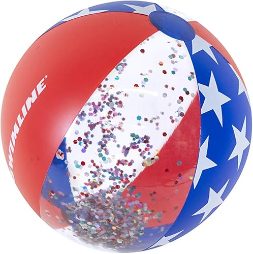 Swimline Americana Glitter - Pelota inflable para piscina, talla única