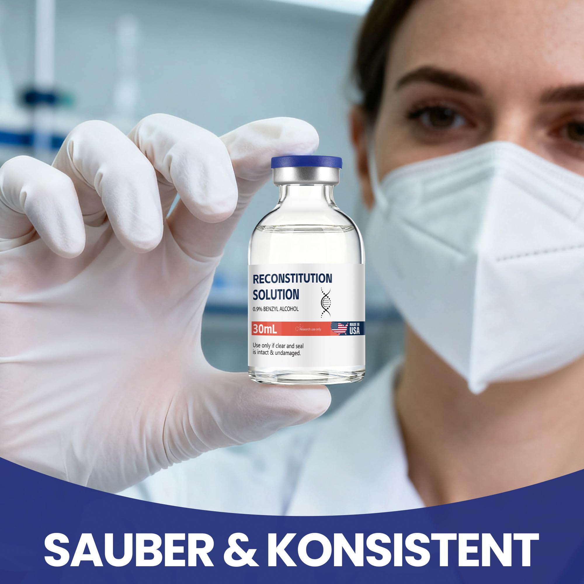Jawell 2 Stück - 30 ml, hochwertige Glasflasche, mit dreifacher Versiegelung