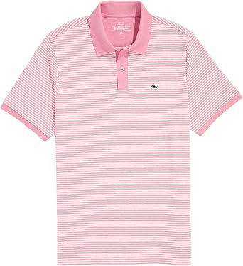 Vineyard Vines Mens Striped Edgartown Pique Polo