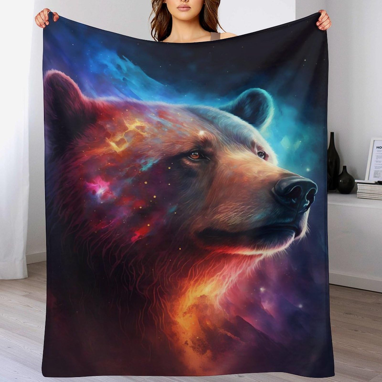 Couverture polaire plaid ours pour des moments de tendresse