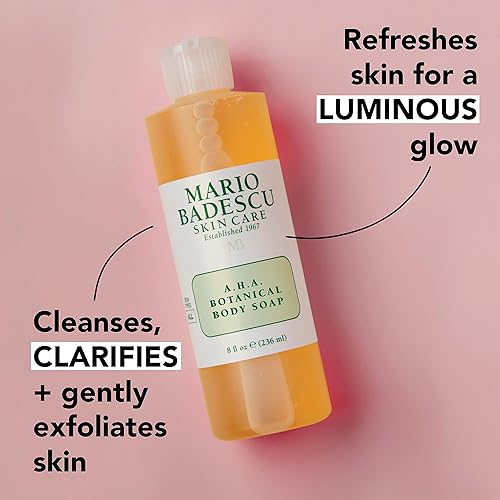 Miniatura 3 de Mario Badescu AHA Botanical Body Wash Moisturizing, Clarifying and Gentle Exfoliating Wash for Brighter, Softer and Smoother Skin, Body Soap Infused