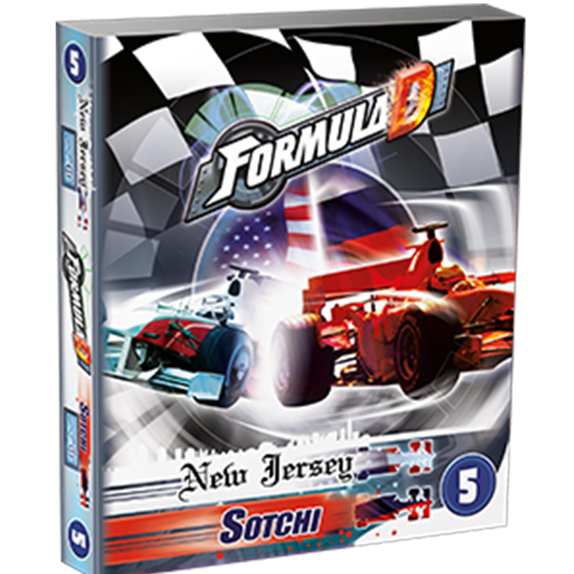 Asmodee Formula D Expansion 5 New Jersey and Sotchi