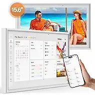 15.6 Inch Digital Calendar Wall Touch Screen, Smart Family Calendar & Chore Chart for Kids, 1080P Full HD Electronic Planner, Digital Picture Frame, Wall & Desk Mountable