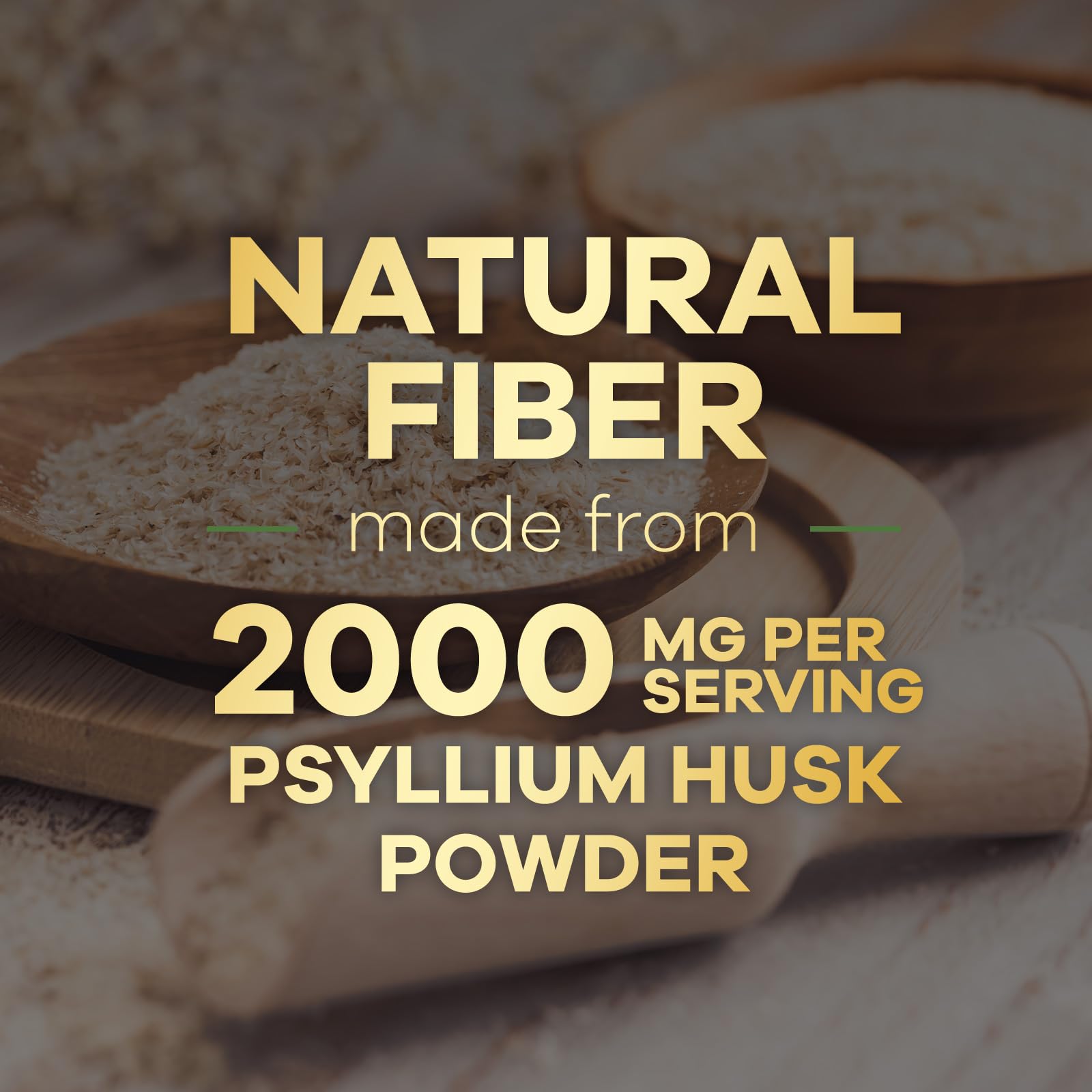 Psyllium Husk Powder 2000mg Supplement - Extra Strength Psyllium Fiber Powder - Natural Soluble Fiber Pills, Supports Digestion, Colon Health & Regularity, Gluten Free, Bottled in USA - 60 Capsules — Amazon image 6
