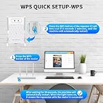 WiFi Extender, WiFi Extender Signal Booster up to 1200Mbps, Dual Band 2.4GHz & 5GHz WiFi Range Extender with Ethernet Port, Wireless Internet Repeater for Home, Compatible with Alexa, & Smart Devices