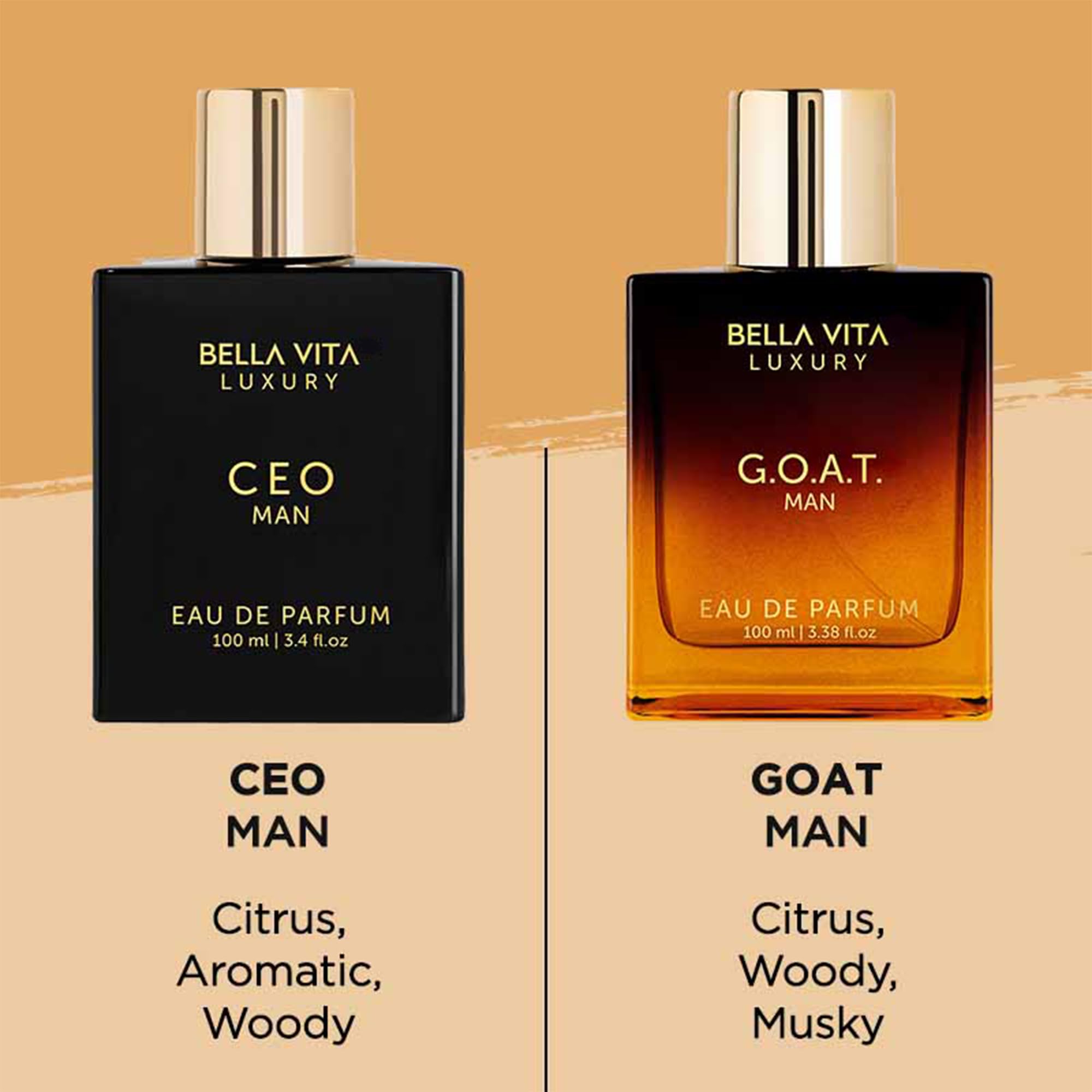 BellaVita Luxury Men's Eau de Parfum Cologne